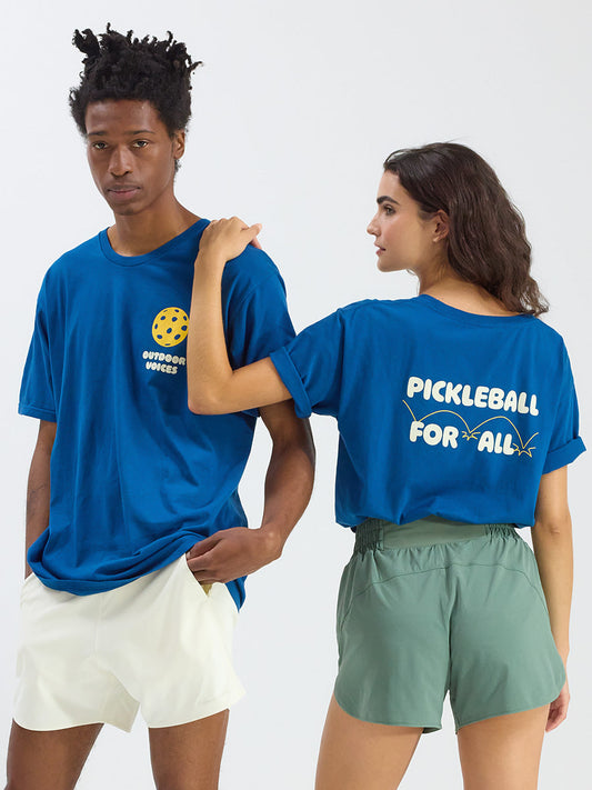 Pickleball for All Graphic Shortsleeve