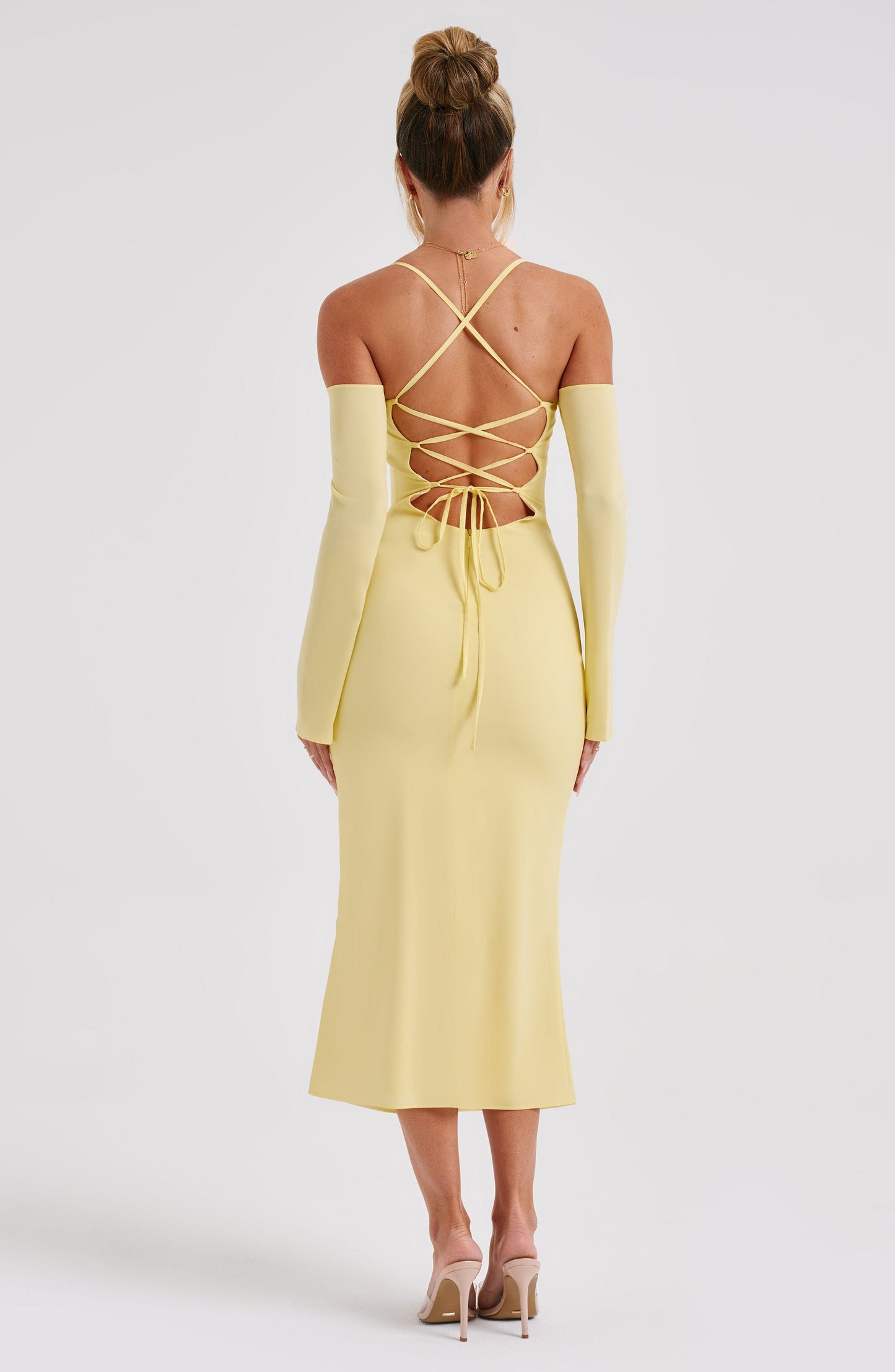 Dulce Midi Dress - Lemon